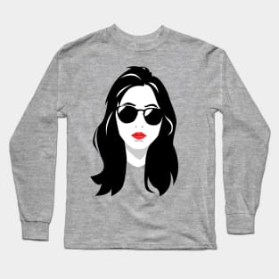 Portrait of a Beauty Woman Long Sleeve T-Shirt